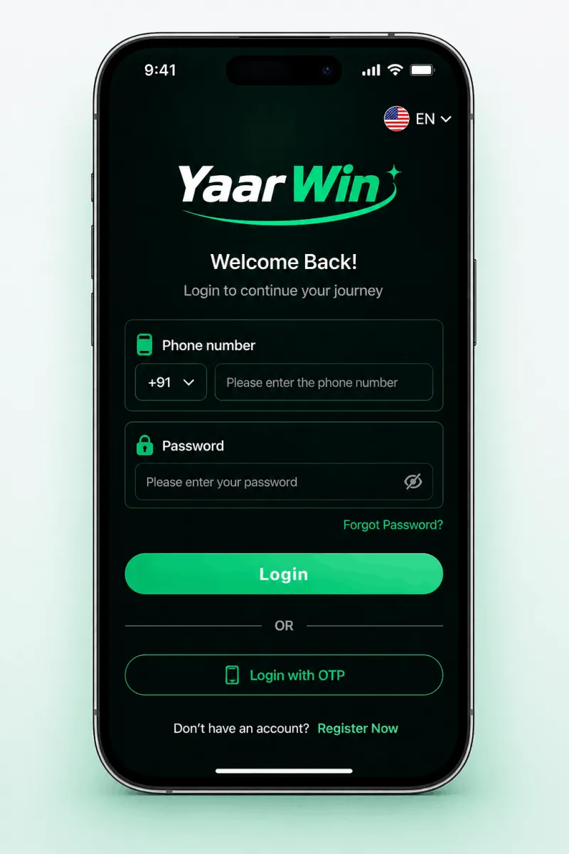 Yaar Win Login — Secure member access portal illustration